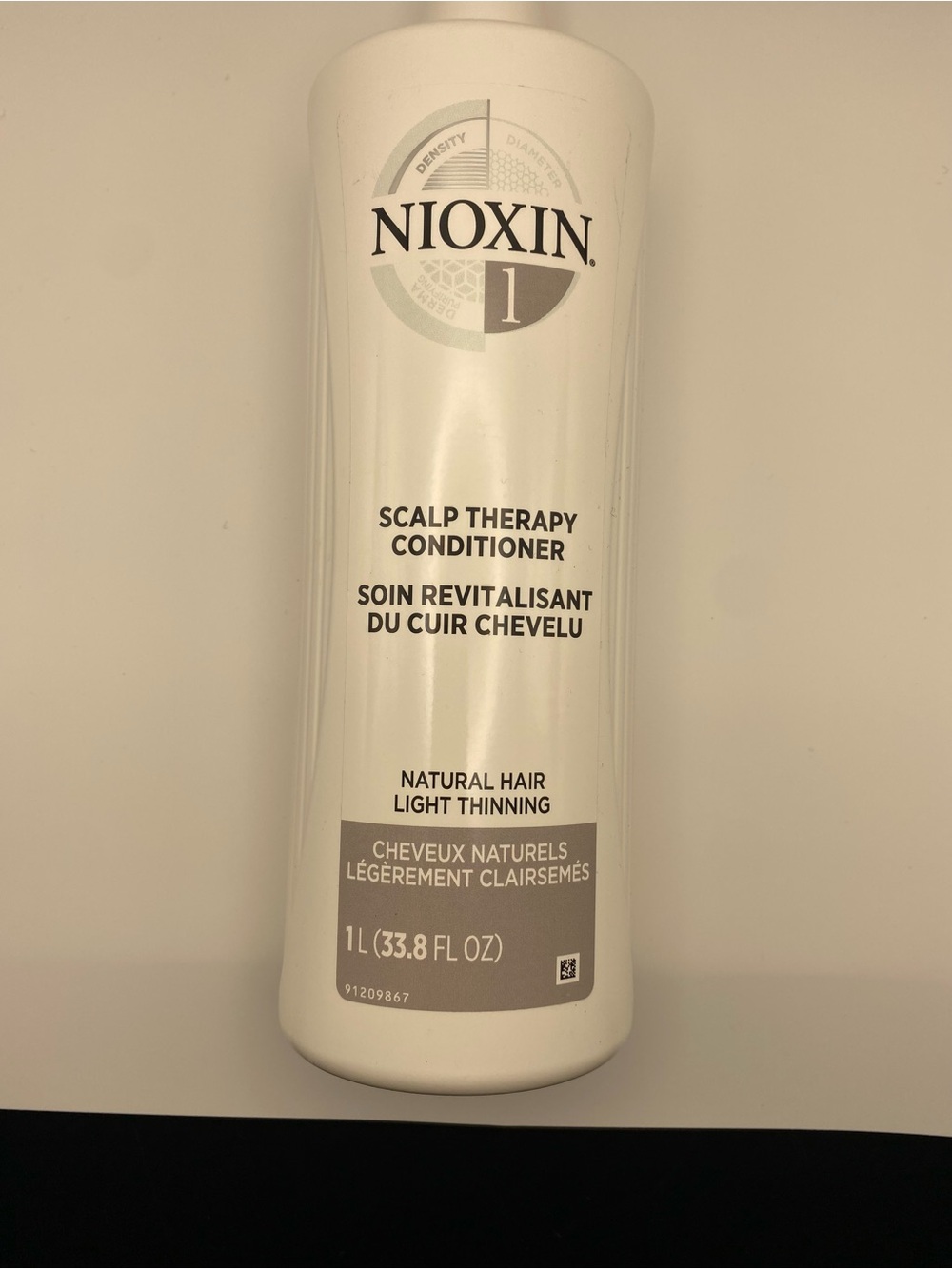Nioxin 1 scalp therapy conditioner natural hair light thinning 1L 33.8oz